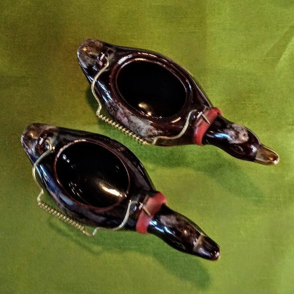 Vintage Porcelain Goose Duck Sugar Creamer Set